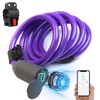 Anweller Bicycle Lock Fingerprint, 1.5 m Cable Lock, Waterproof, Portable