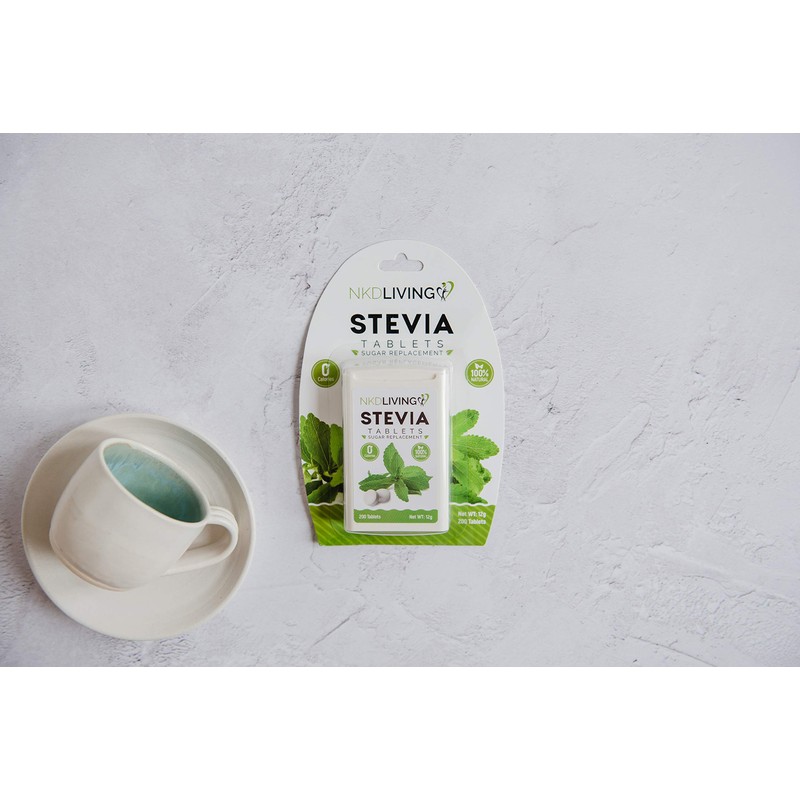 NKD Living Pure Stevia Sweetener Tablets - 200 Tablets -