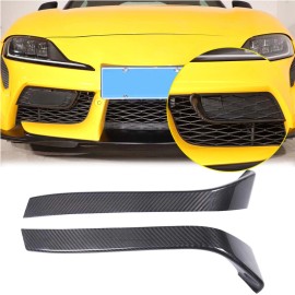 dreamcar2022 Real Carbon Fiber Front Bumper Side Grill Cover For Toyota GR Supra A90 2019-25