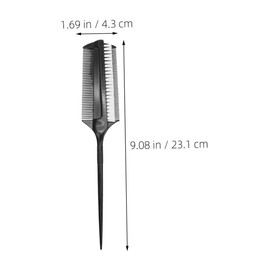 VICASKY 4pcs Dual-sided Hair Brush Set Heat Resistant Styling Tools for Edge Teasing Parting and Smoothing for Hair Coloring and Ballroom Dancing