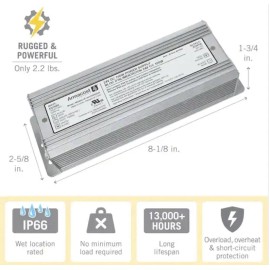 Standard Armacost Lighting 851000 100 Watt 24 Volt DC Transformer Standard Power Supply