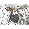 Kobolo Decorative Heart Pendant Chipwood White Set of 3