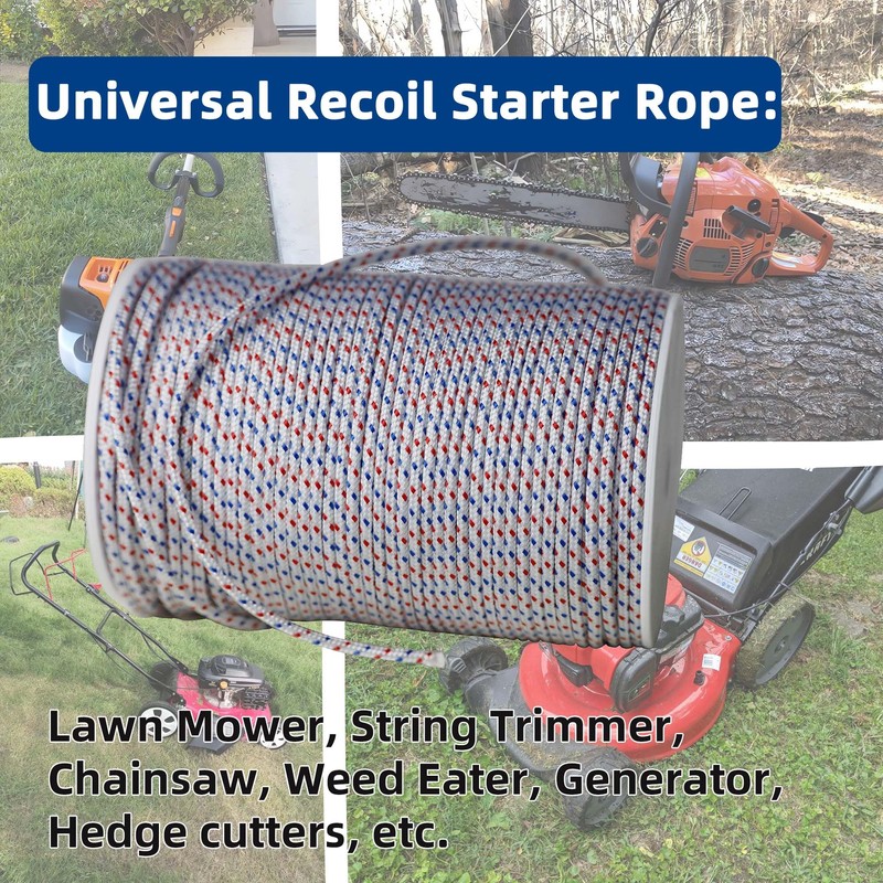 3.5mm Recoil Starter Rope 50M for Husqvarna STIHL Craftsman Chainsaw