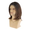 Beweig Mens Mixed Brown Wig Short Layered Natural Synthetic Halloween