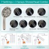 Hibbent Shower Faucet Set w/Handheld Kit Rainfall Shower Head Combo