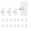 LAJAR 18 Pack Adhesive Wall Screws Hanging Nails, Seamless Screws