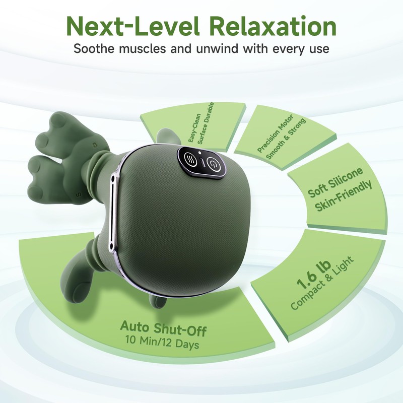 4D Bionic Hand Neck Massager, Electric Shiatsu Massager