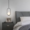 SeeU Modern Pendant Lighting One Light Chandelier Globe Black Pendant