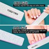 FANDAMEI Double Sided Nail Files, 15pcs Nail Styling Tools -