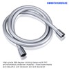 LEEFE PVC Smooth Shower Hose Flexible Anti-Kink Handheld Shower Head
