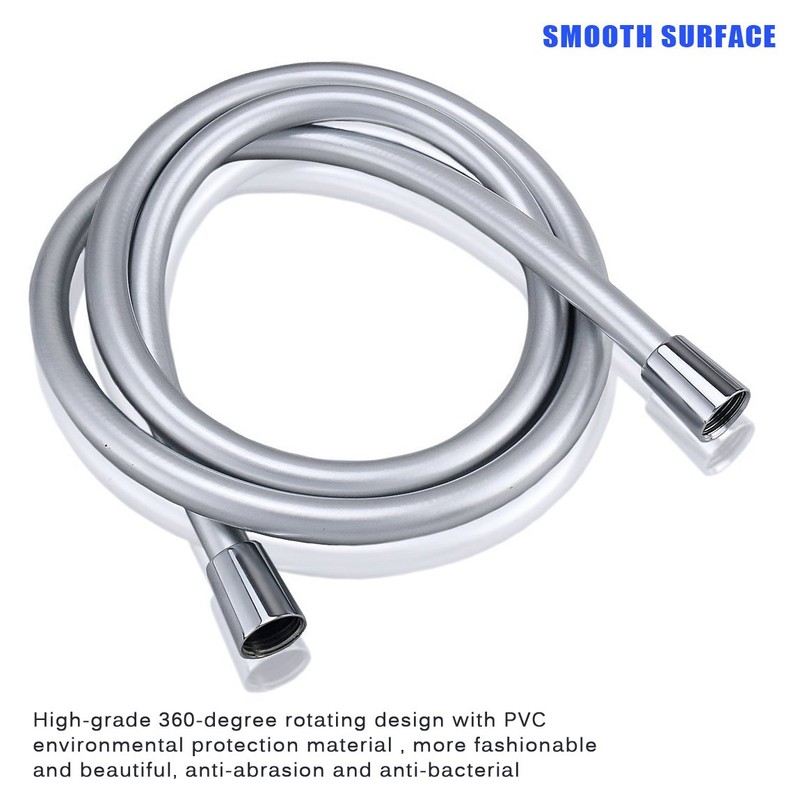LEEFE PVC Smooth Shower Hose Flexible Anti-Kink Handheld Shower Head