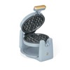 Beautiful Rotating Belgian Waffle Maker, Non-Stick Plates, Cornfllower Blue