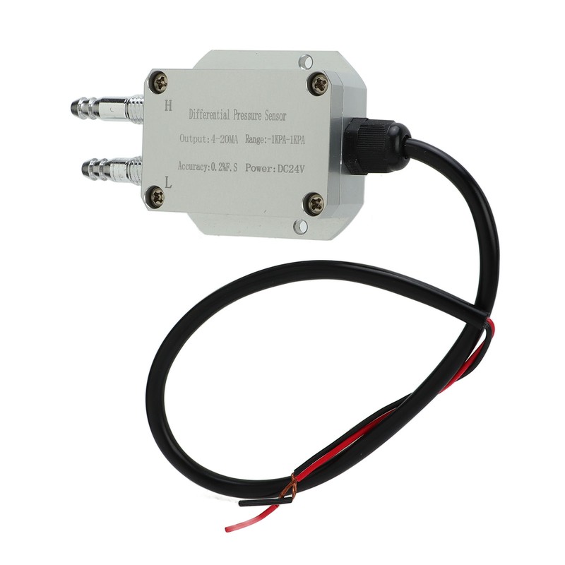 Wind Pressure Transmitter 4‑20mA Differential Pressure Sensor ‑1Kpa to +1Kpa