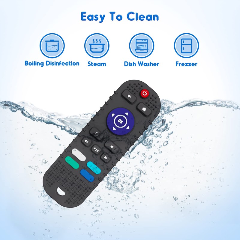 NPET Teething Toys for Babies 6-12 Months, Remote Control Shape