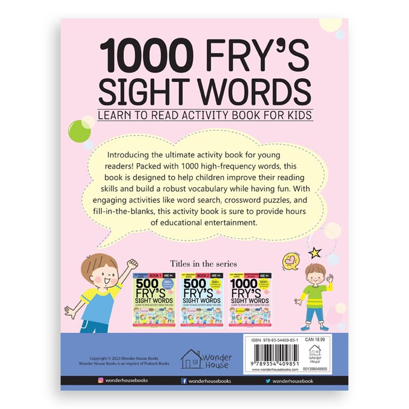 1000 Fry’s Sight Words