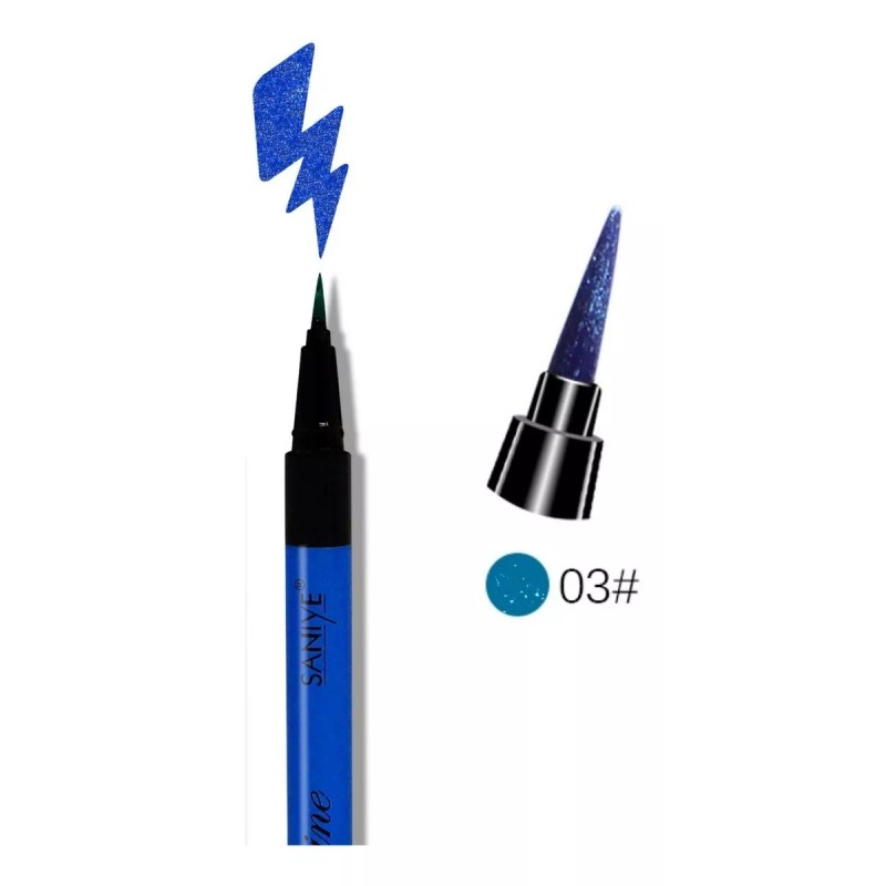 Saniye Plumón Delineador De Ojos Metalico Glitter 2ml