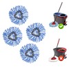 4 Pack EasyWring RinseClean Spin Mop Microfiber Refill Compatible for