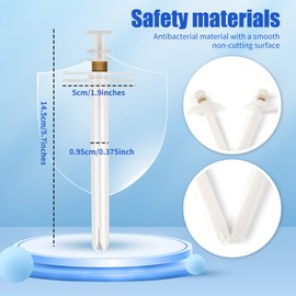 2 Piece Plastic Pet Pill Poppers Cat Pill Dispenser Dog Pill Dispenser Pill Popper for Cats Lightweight and Durable Dog Pill Popper Medical Tablet Feeding Tool Cat Pill for Dogs and Large Cats