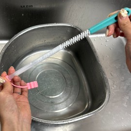 Set of 2 Tumbler and Straw Cleaning Brushes Set 6ea