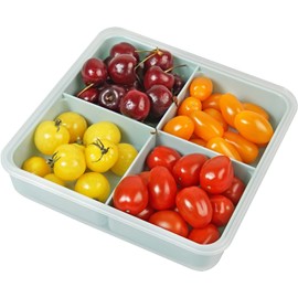 carrotez Food Storage Container, 4 Compartment Meal Prep Container, BPA free, Portion Control Container