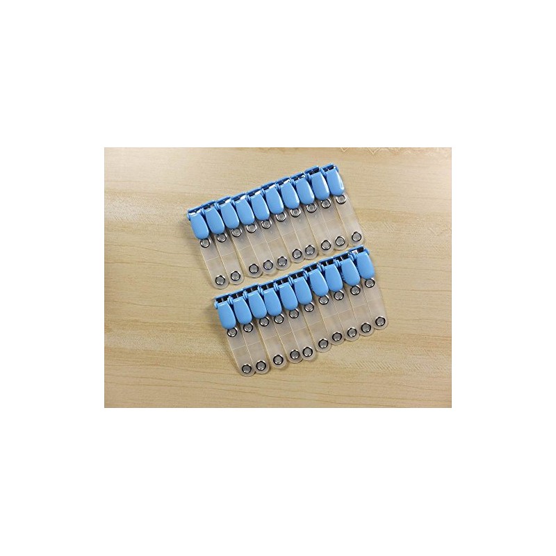 Torekagu Moving Pocket Clip Band Clip (Light Blue, 20 Count)