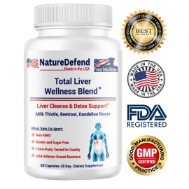 Liver Detox & Cleanse – Milk Thistle, Beetroot – USA Veteran-Owned