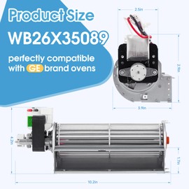 OEM WB26X35089 Wall Oven Lower Cooling Fan Compatible with GE Oven, Replaces WB26X23613 AP6980441