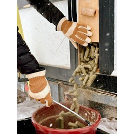 Golden Stag WINTER Gloves for Men - Leather Work Gloves for Men Working Gloves Mens Work Gloves Winter Gloves Men 168XXXL XXX-Large