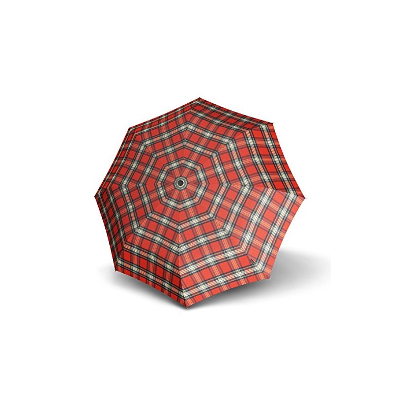 Knirps Smart & Casual Line Minimatic Light Umbrella Red Check,