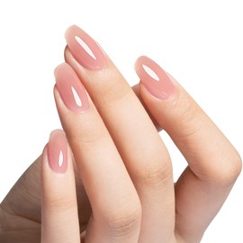 MAYCHAO 7-in-ONE Clear Pink Builder Nail Gel, 15ML Builder Base Strengthening Gel UV/LED Building Nail Gel in a Bottle for Nail Repair Nail Strengthen Hard Gel Builder Nail Extension Gel Builder