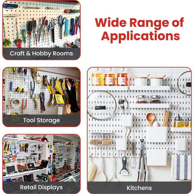 ZIUZI 100Pcs Pegboard Hook Locks, Peg Board Locks Stoppers Fit