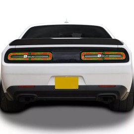 Clearsurface Taillight Race Track Vinyl Overlay Decal Film C Fits Dodge Challenger 2015-2022