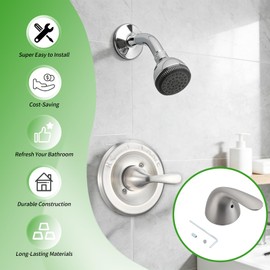 gcbcrit RP48717 Shower Handle Replacement, Metal Lever Handle Kit