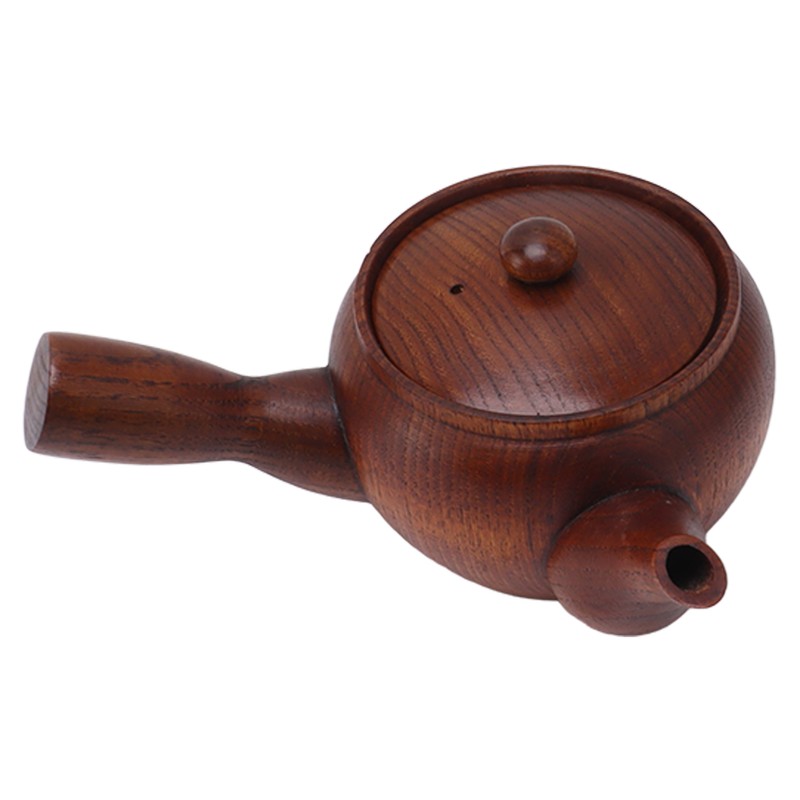 Wooden Tea Pot Traditional Style Durable Tea Kettle Exquisite Whistle