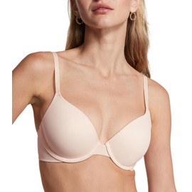 Victoria's Secret Pink Wear Everywhere T-Shirt Bra, Lightly Lined, Smooth, Bras for Women, Beige (36DD)
