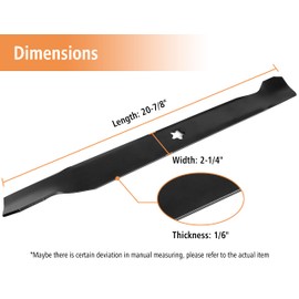 budrash 532138971 Mower Blades for Craftsman/HU/Poulan 42" Lawn Tractor, 138498 High Lift Blades for Craftsman LT1000 DYT4000, Hus qvarna YTH18542, Replace 127843 531307224, 4 Pack