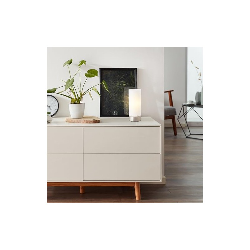 Lightbox Table Lamp with Matt White Glass Shade & Rocker