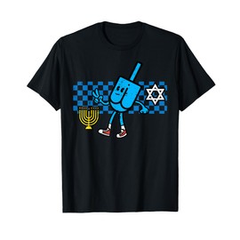Hanukkah Dreidel Peace Retro Chanukah Groovy Kids Men Women T-Shirt