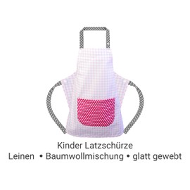 Emily´s Check Latzschürze für Kinder - Basteln - Kochen - Gärtnern 1592.2315, Small (3-6 Jahre), Karos rosa