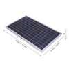 Sanpyl 100W 12V Solar Panel Kit, Portable Monocrystalline Silicon Solar