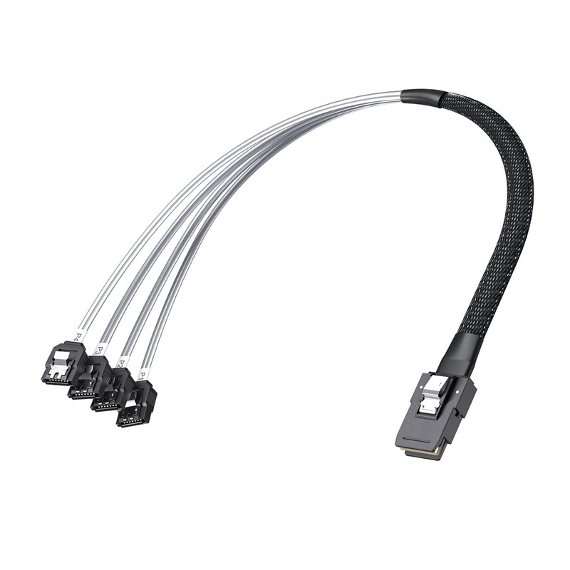 ipolex Mini SAS 36Pin (SFF-8087) Male to 4 SATA 7Pin