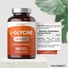 L Glycine Supplement 1500mg | 180 Vegan Tablets | Amino