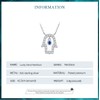 PAHALA 925 Sterling Silver Fatima's Hand Guardian CZ Pendant Necklace