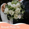Grandpa Wedding Bouquet Picture Charm for Wedding Memory Pin for