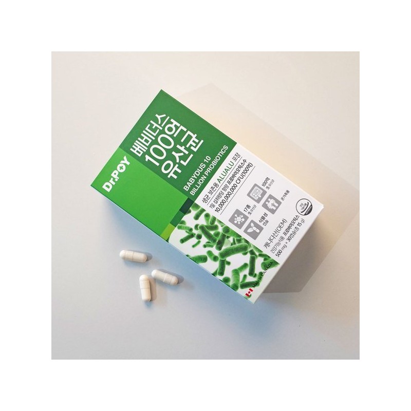 베비더스 100억 유산균 프로바이오틱스 30캡슐 Bebedus 10 Billion Probiotics 30