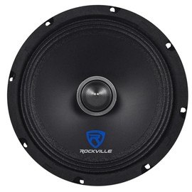 Rockville RXM88 8" 250w 8 Ohm Mid-Bass Driver Car Speaker Made w/Kevlar Cone