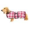 Geyecete Dog Raincoat, Adjustable Waterproof Dog Jacket for Dachshund, Raincoat