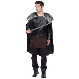 Rubie's 14320-54 Wolf Costume Size Men's Carnival Viking Warrior Fancy Dress Nordman Barbarians, Solid, Multi-Coloured, 54 (EU)