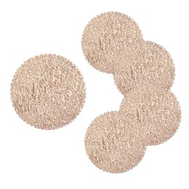 Sweet Elegance® Coasters Set of 6 Hollow PVC Coaster Cup Mats Thanksgiving Table Ornament Decorations for Home Festival (Gold) (Rose Gold)