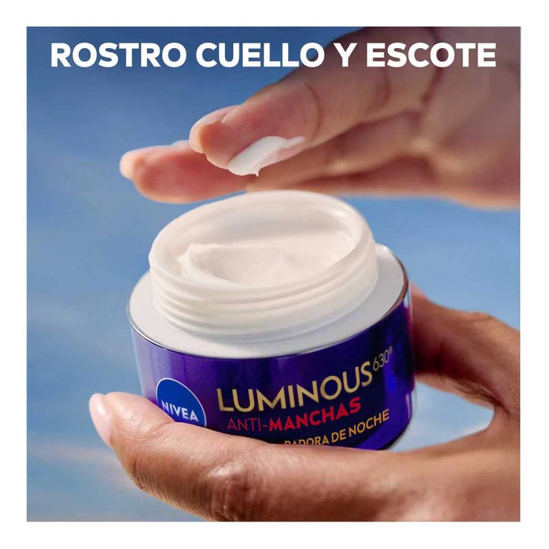 Crema Facial Noche Nivea Luminous Ácido Hialurónico 50ml Todo Tipo